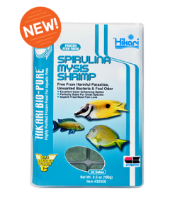 Frozen Spirulina Mysis Shrimp - Cubes - 3.5 oz *Pick Up Only*