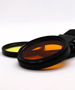 Orange Camera Lens