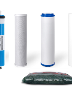 4 Stage Replacement RODI Pack For 100 GPD (Sediment | Carbon | 1lb Resin | 100gpd Membrane)